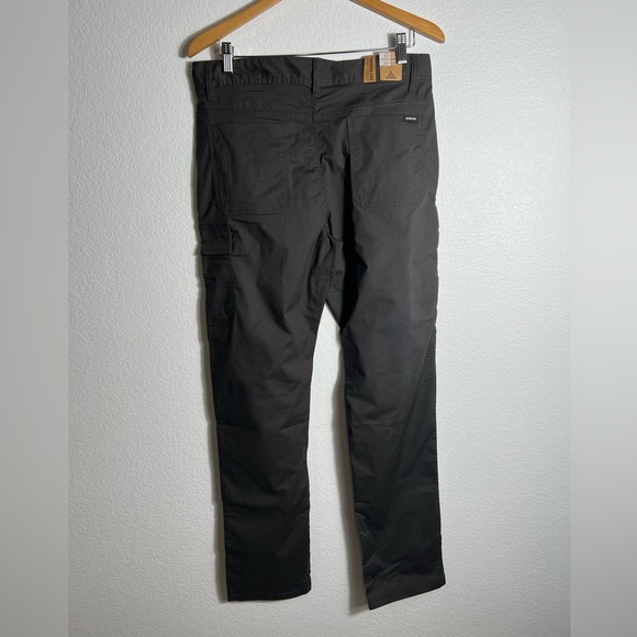 New Prana Double Peak Pants Charcoal Gray 32x32 Mens Standard Fit Tapered Leg - Picture 5 of 10